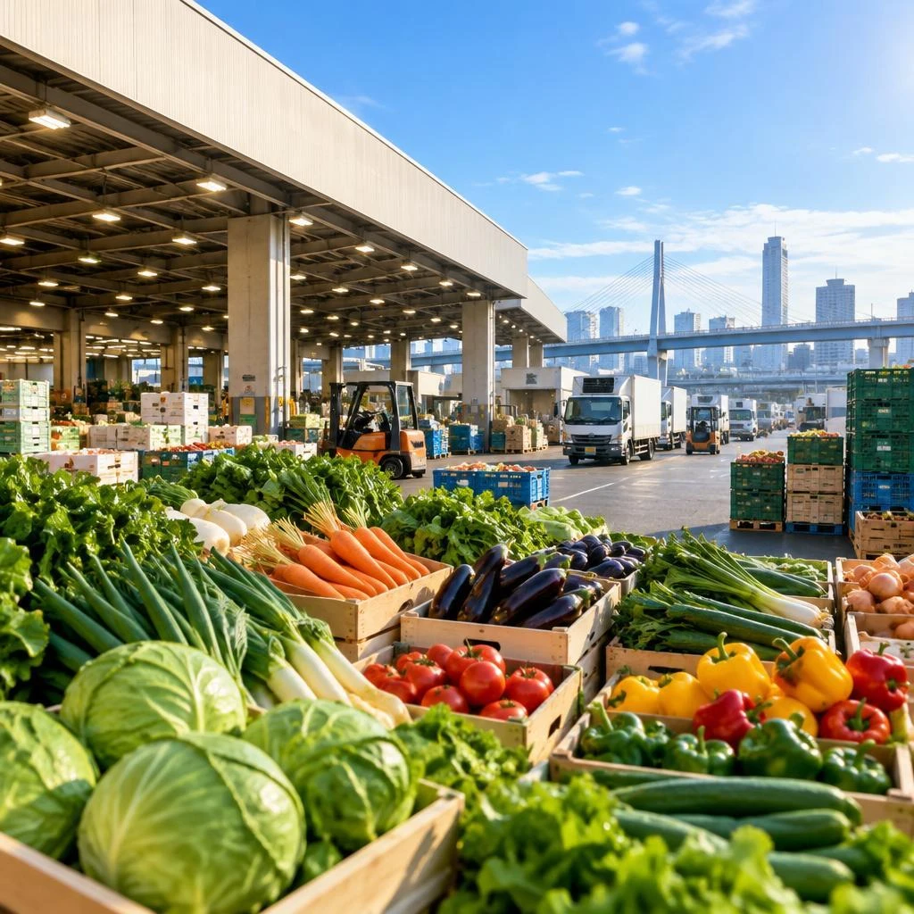 川崎市の青果市場で、食の流通を動かす営業職へ。正社員として安定した高収入を目指し、青果の魅力を届ける仲間を募集！